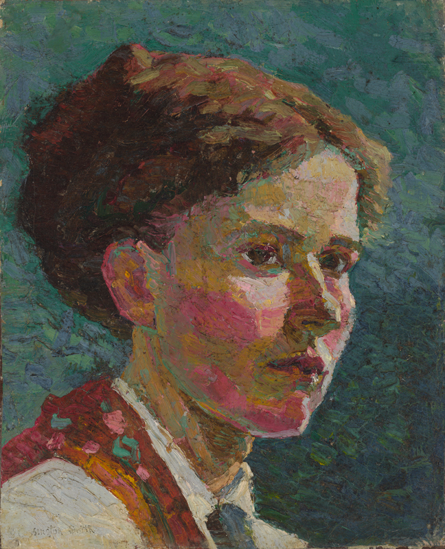 Self-portrait painting of Grace Cossington Smith.