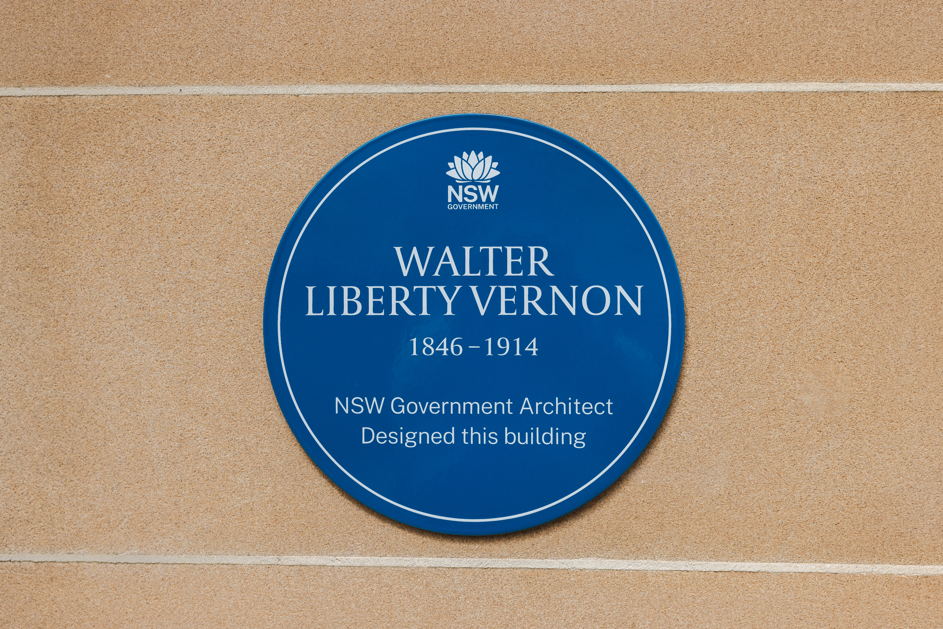 Image 6 of 7 - A blue plaque for Walter Liberty Vernon